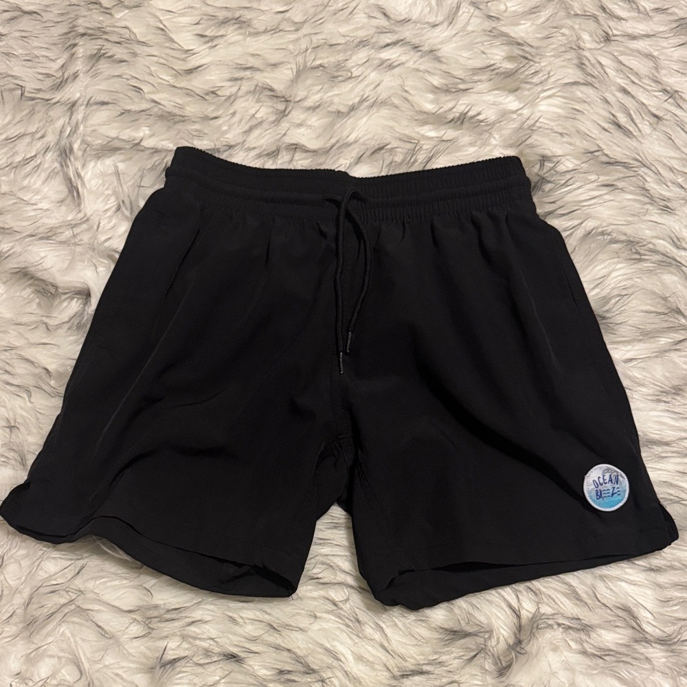 Black Athletic Men's Shorts